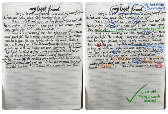 手写作业AI精准批改成真：Nano Banana Pro模型革新英语教学效率